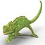 3d model chameleon pose 3