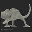 3d model chameleon pose 3