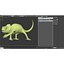 3d model chameleon pose 3
