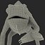 3d model chameleon pose 3