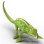 3d model chameleon pose 3