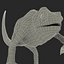 3d model chameleon pose 3