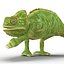 3d model chameleon pose 3