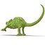 3d model chameleon pose 3