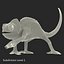 3d model chameleon pose 3
