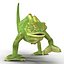 3d model chameleon pose 3