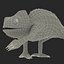 3d model chameleon pose 3