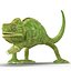 3d model chameleon pose 3