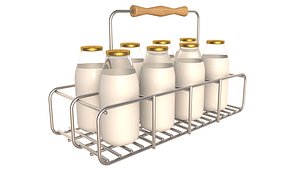 Milk Bottles Carrier 3D model