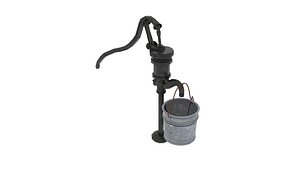 old water pumps gas 3D model