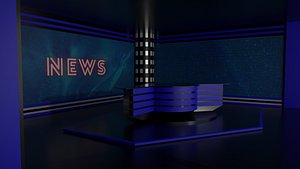 3D Tv Studio model