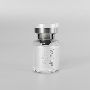3D model 3d odel of a luxury glass perfume bottle with editable label 3D model
