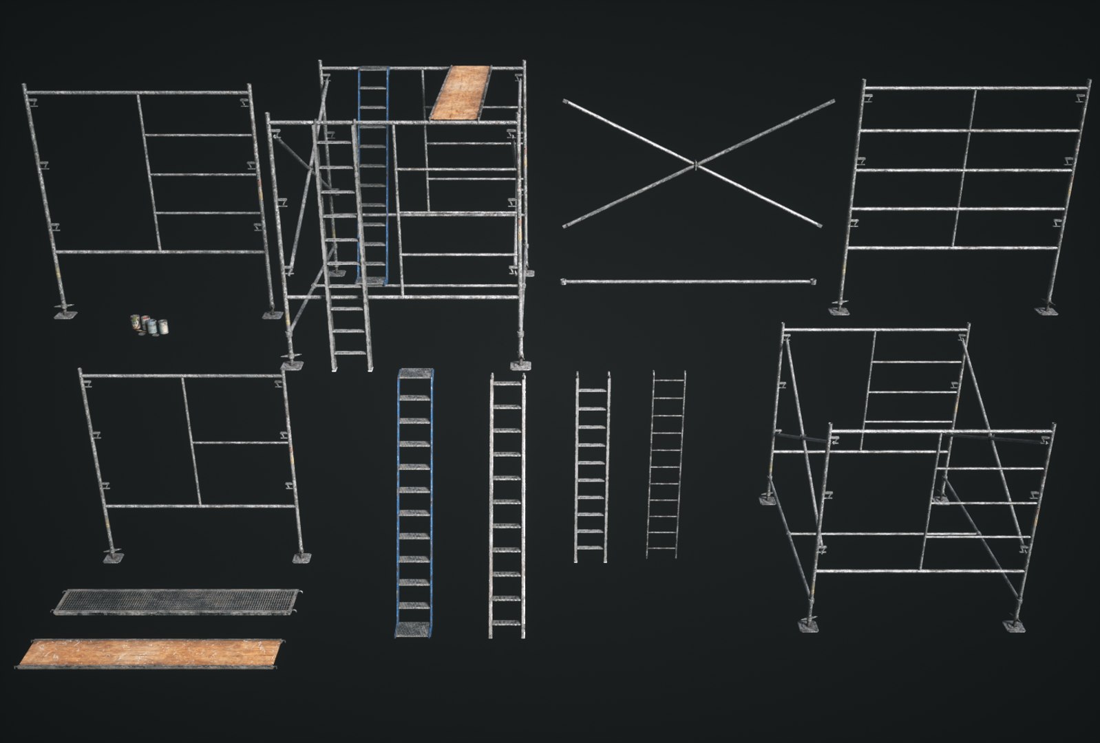 3D Model Construction Details Modular - TurboSquid 1502151