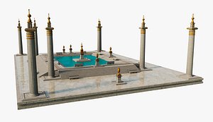3D Ancient Pool model