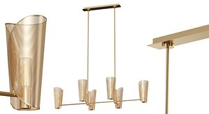 Plivot Large Linear Chandelier 3D model