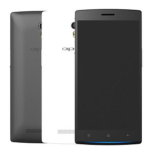 3D OPPO Find 7 Black and White All colors model