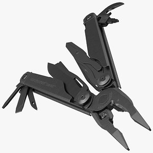 3D model Leatherman Surge Multitool Black Open