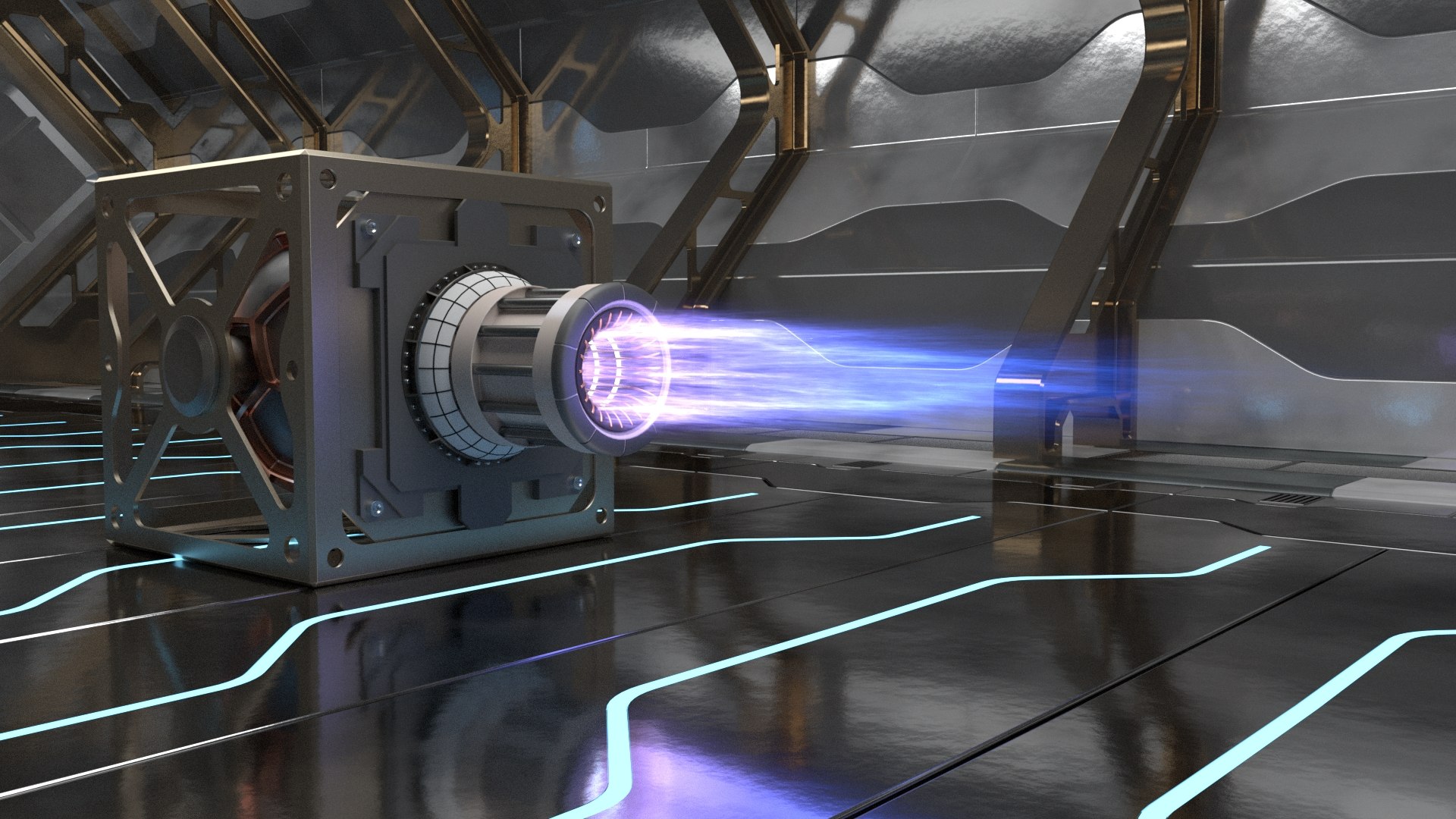 Sci Fi Plasma Engines Model - TurboSquid 1382299 image.