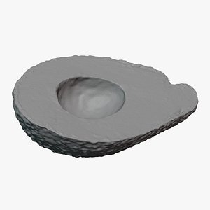 Half Avocado 02  - For 3D Print 3D model