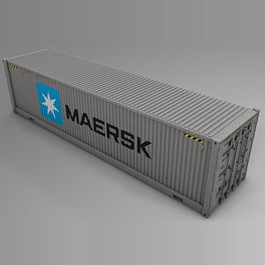 maersk cargo container l729 3D