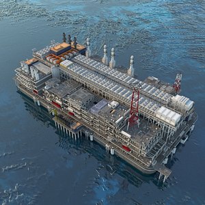 3D model LNG plant