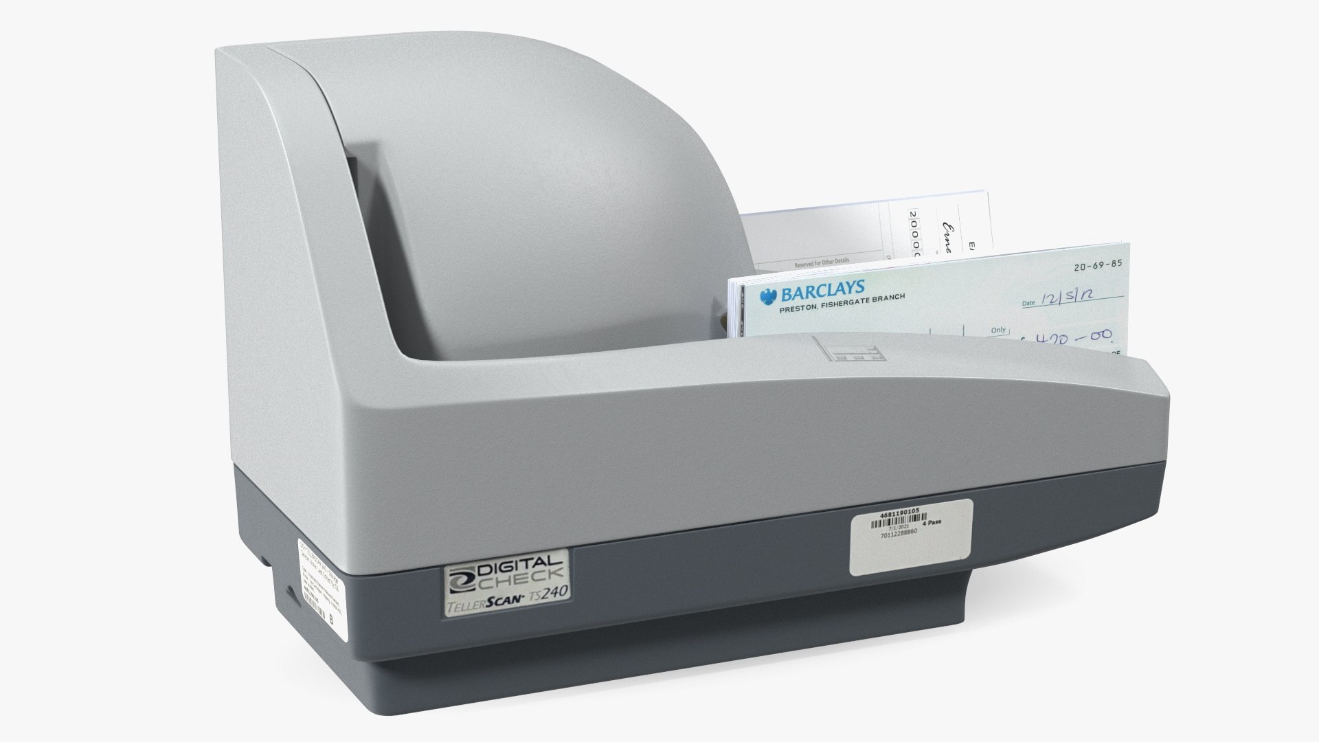 3D TellerScan 240 Digital Check Scanner TurboSquid 2061270