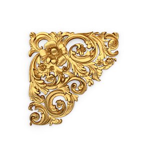 Classic carved corner decor ornament 376