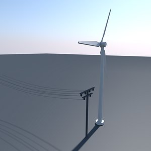 wind turbine windmill 3D