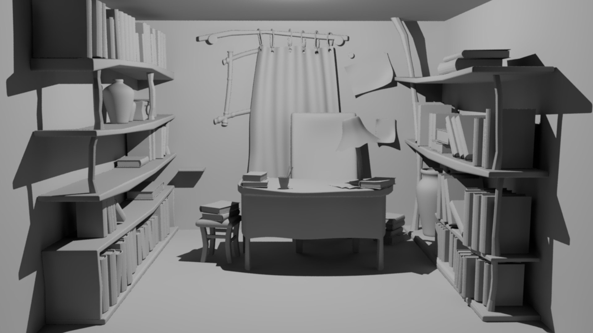 3d Messy Room