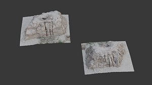 3D Eroded Rock Formation Scan