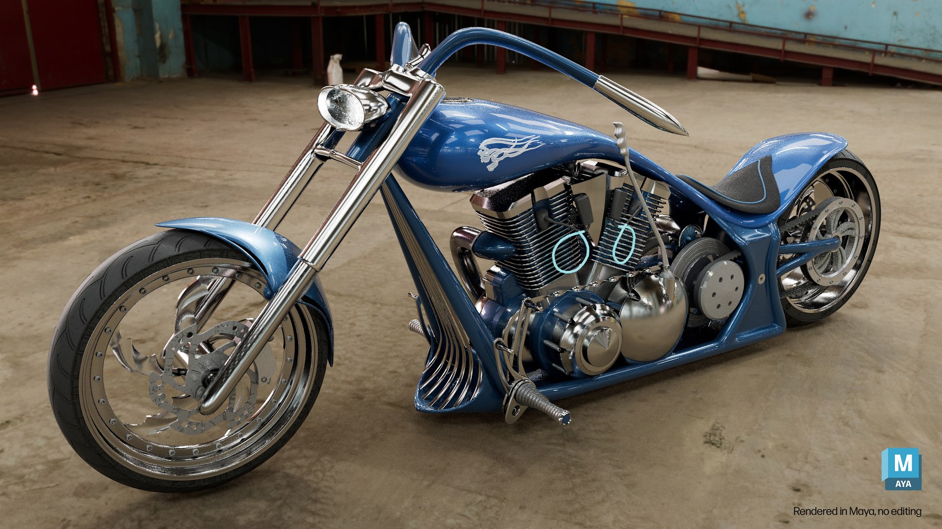 3D Wraith - Street Chopper Model - TurboSquid 2547052