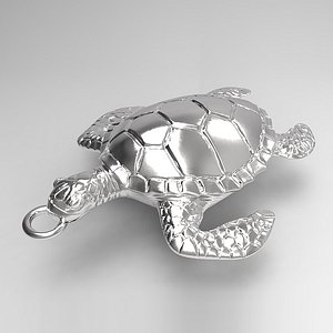 3ds max sea turtle pendant