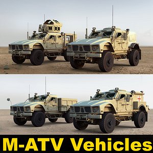 3d m-atv military vehicles