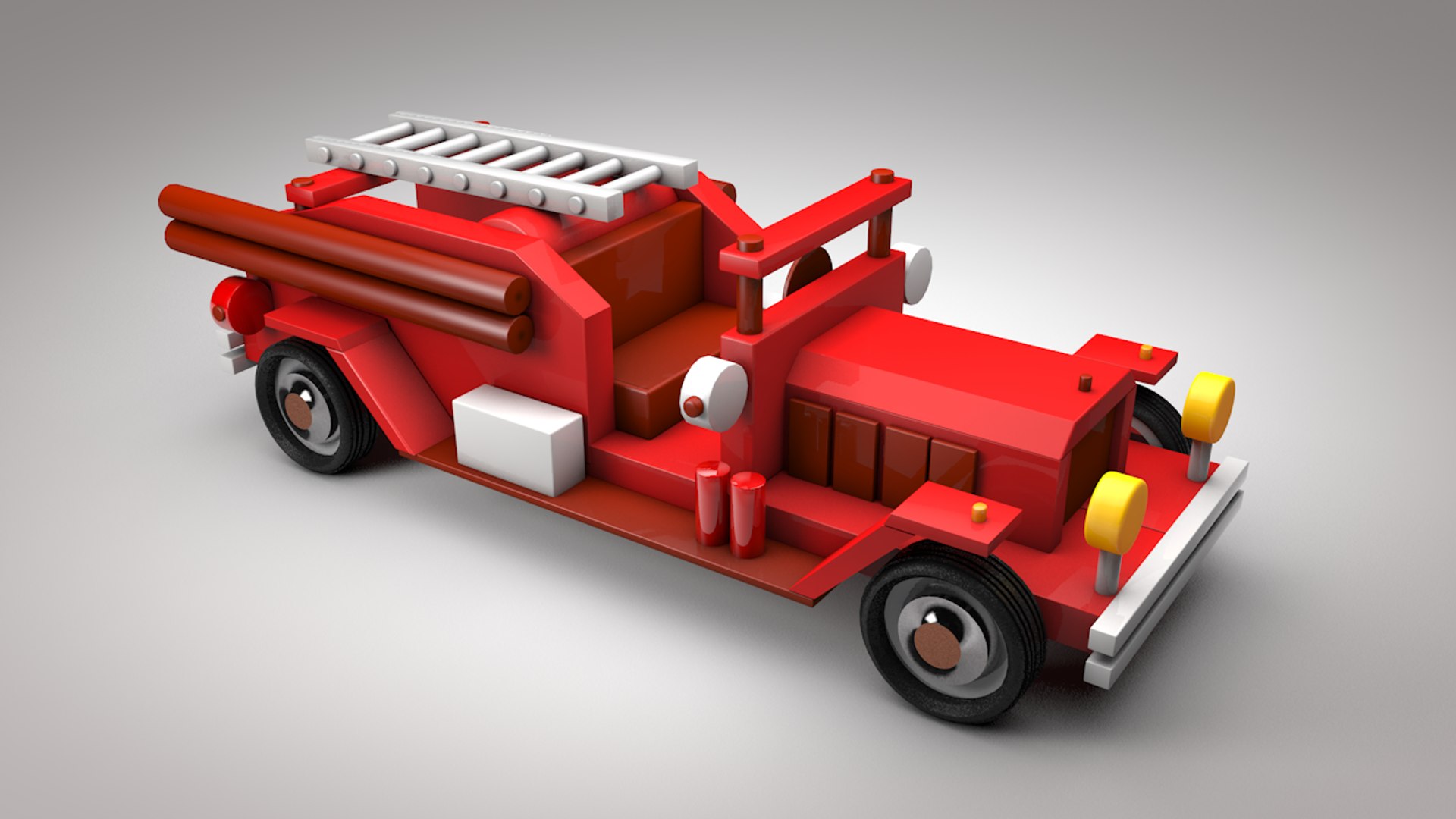 Wooden Toy Car 3D Model - TurboSquid 1590037