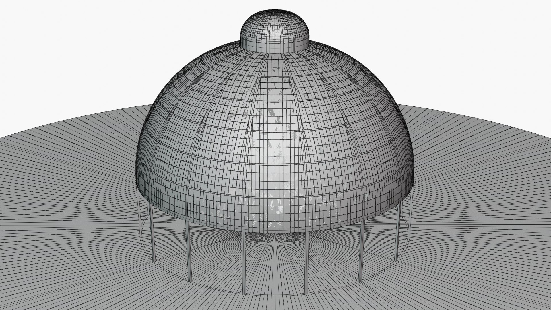 Dome Building Model - TurboSquid 1907720