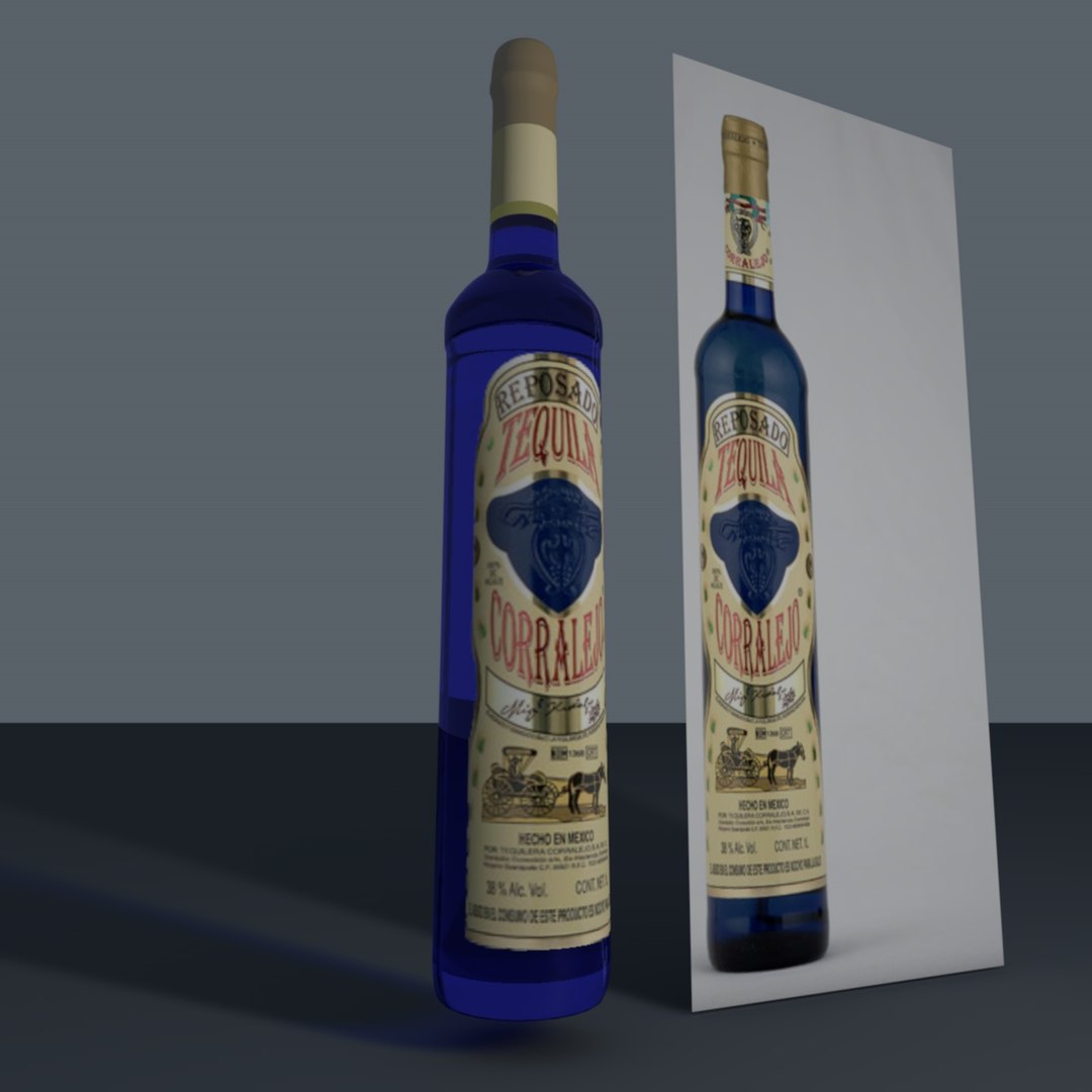 3d Model Blue Tequila