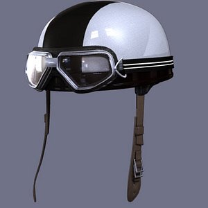 motorcycle helmet goggles 3d model