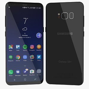 3D samsung galaxy s8 midnight
