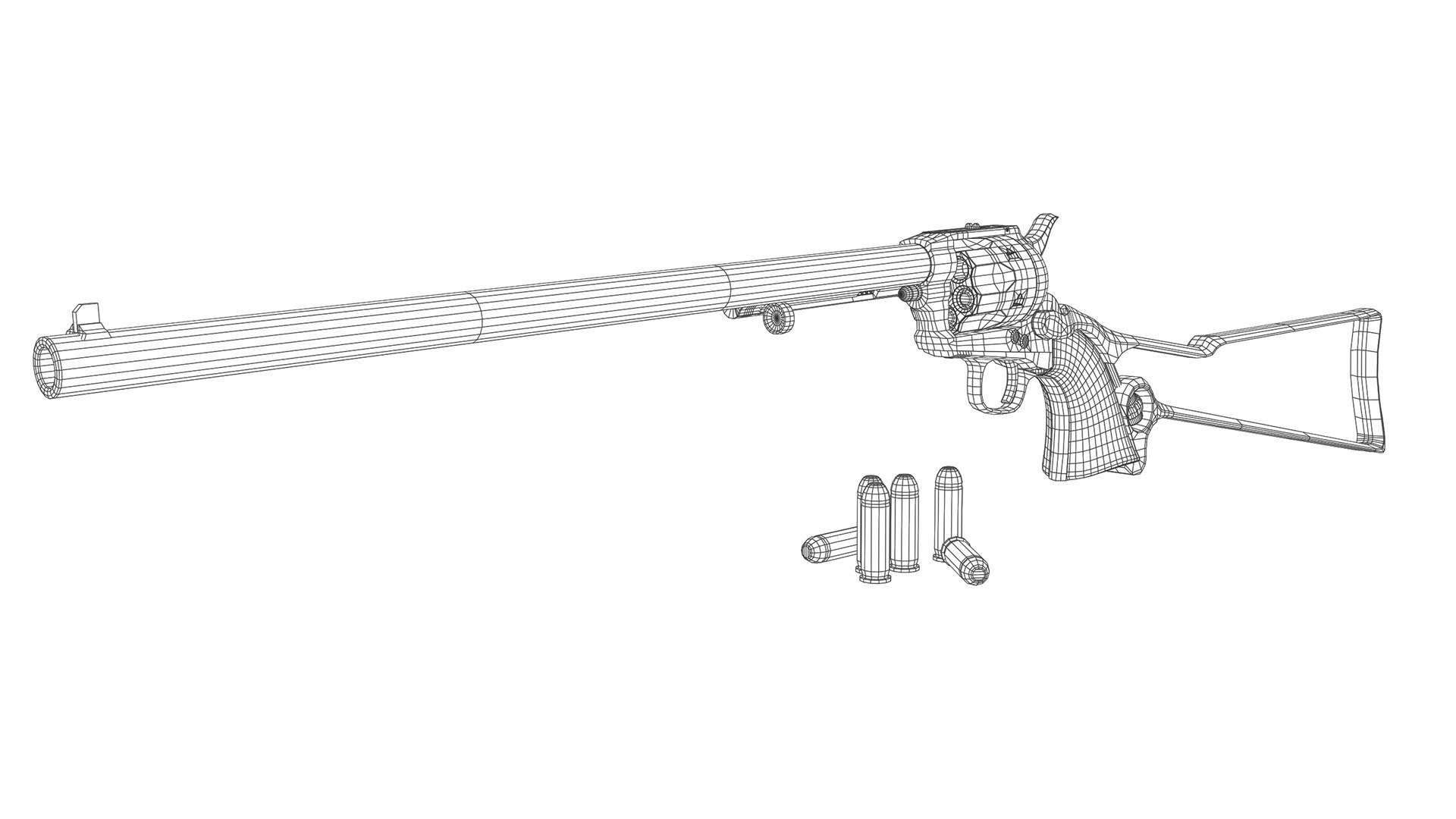 3D Colt Single Action Army Buntline Special model https://p.turbosquid.com/ts-thumb/Le/BUcYrx/3e/peacemaker_wireframe02/jpg/1680467561/1920x1080/fit_q87/cd9e575b8dc65e72c6c6da50f1e2ac1cdddb7b82/peacemaker_wireframe02.jpg