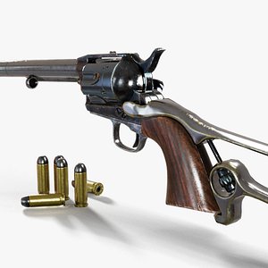 3D Colt Single Action Army Buntline Special model