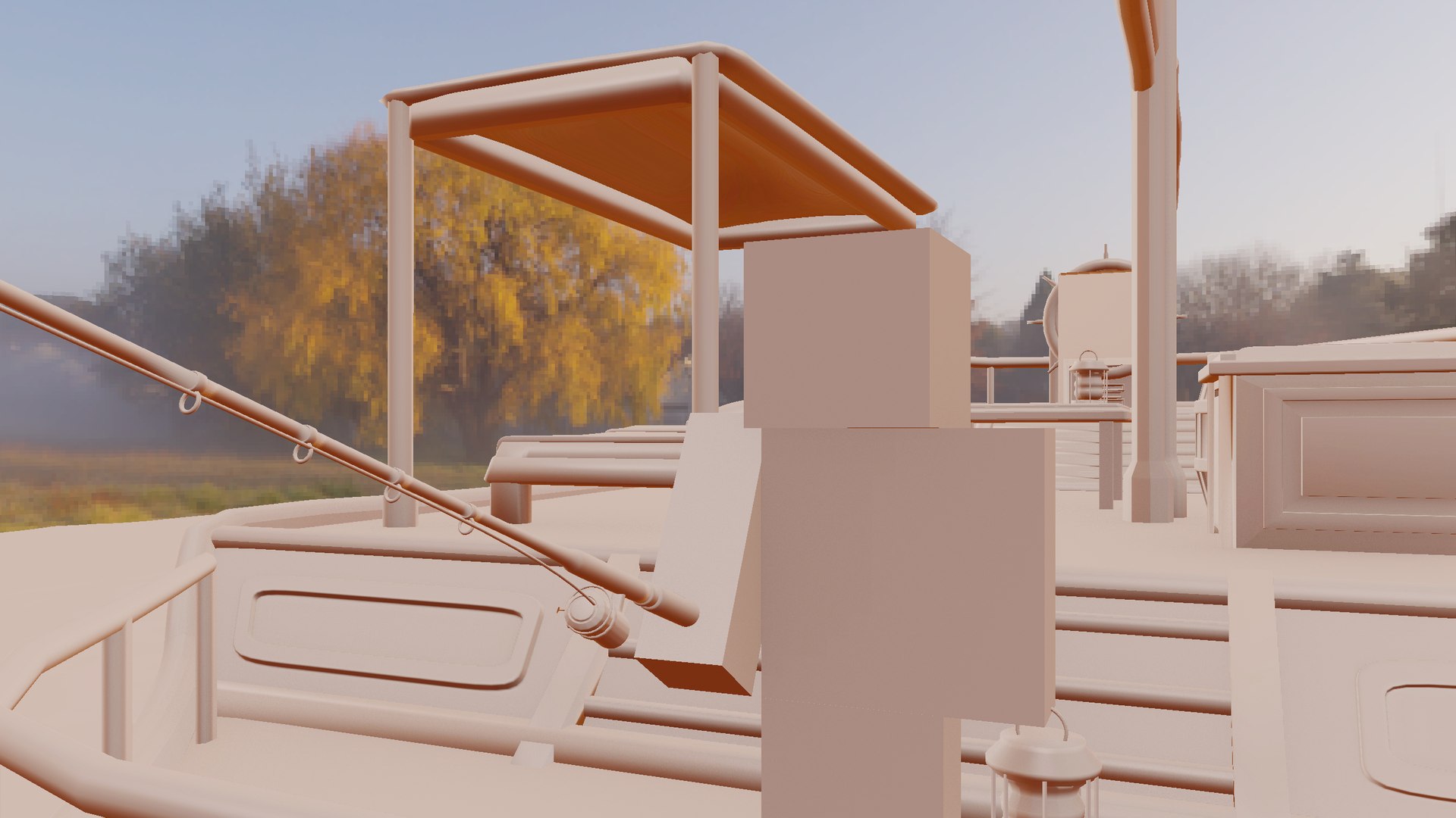 Free Old Wooden Boat Raft Model - TurboSquid 2122422