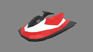 Low Poly Jet Ski 01