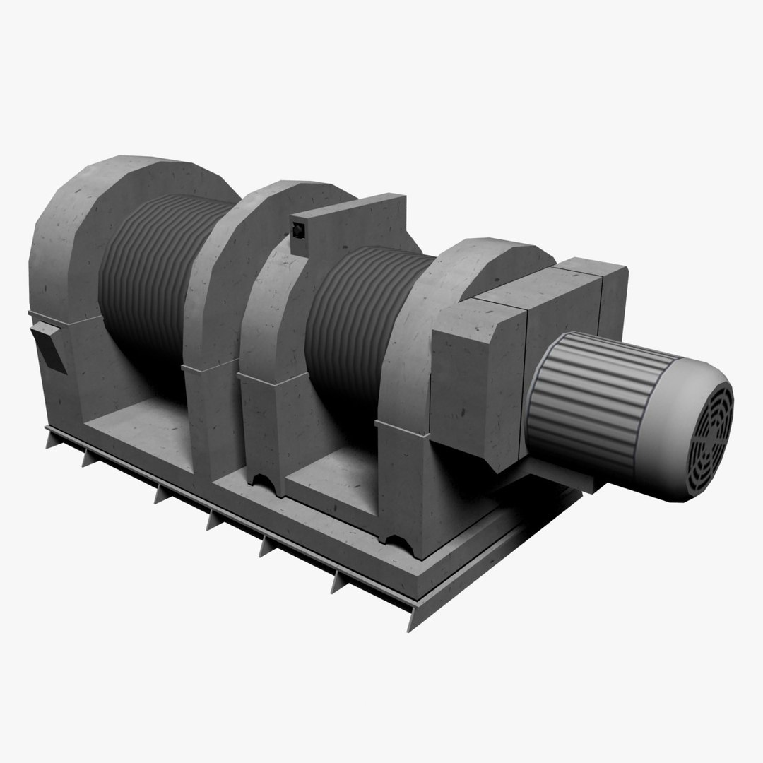 3d ship winch model