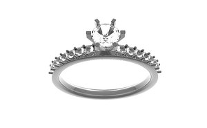 3D wedding ring model