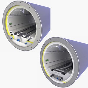 3D Railway Tunnels cross-section v11