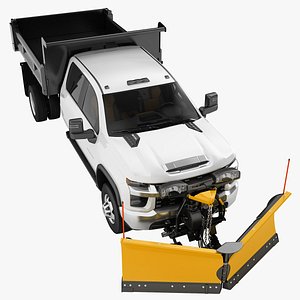 Chevrolet Silverado 3500 HD 2021 Snow Plow Truck 01 model