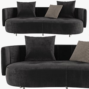 3D model Angled Sofa Torii Bold