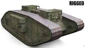 TANK MARK5 rigged