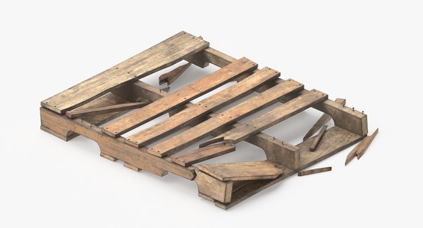modelo 3d Palet de madera dañado - TurboSquid 1869074