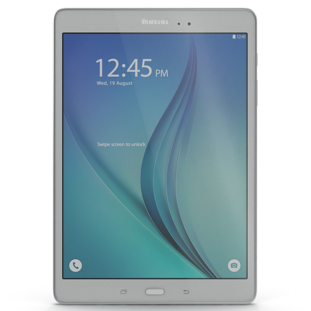 Samsung Galaxy Tab A 9.7 White 3D Model 3D model preview